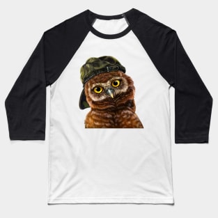 Owl in a cap Baseball T-Shirt